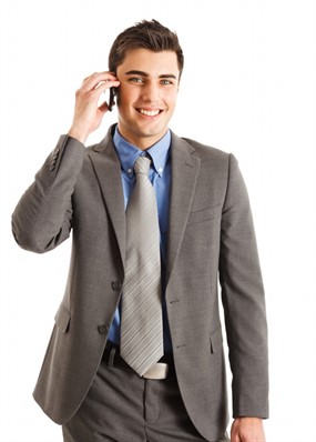 接电话的商务男士图片